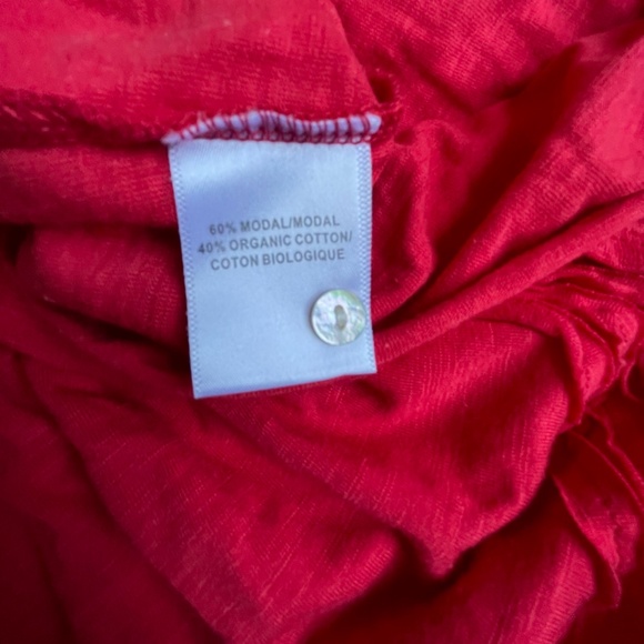 Kuhl Vega Henley Strawberry Red L/S Signature Ruffles V-Neck Hiking Shirt New - Picture 8 of 8